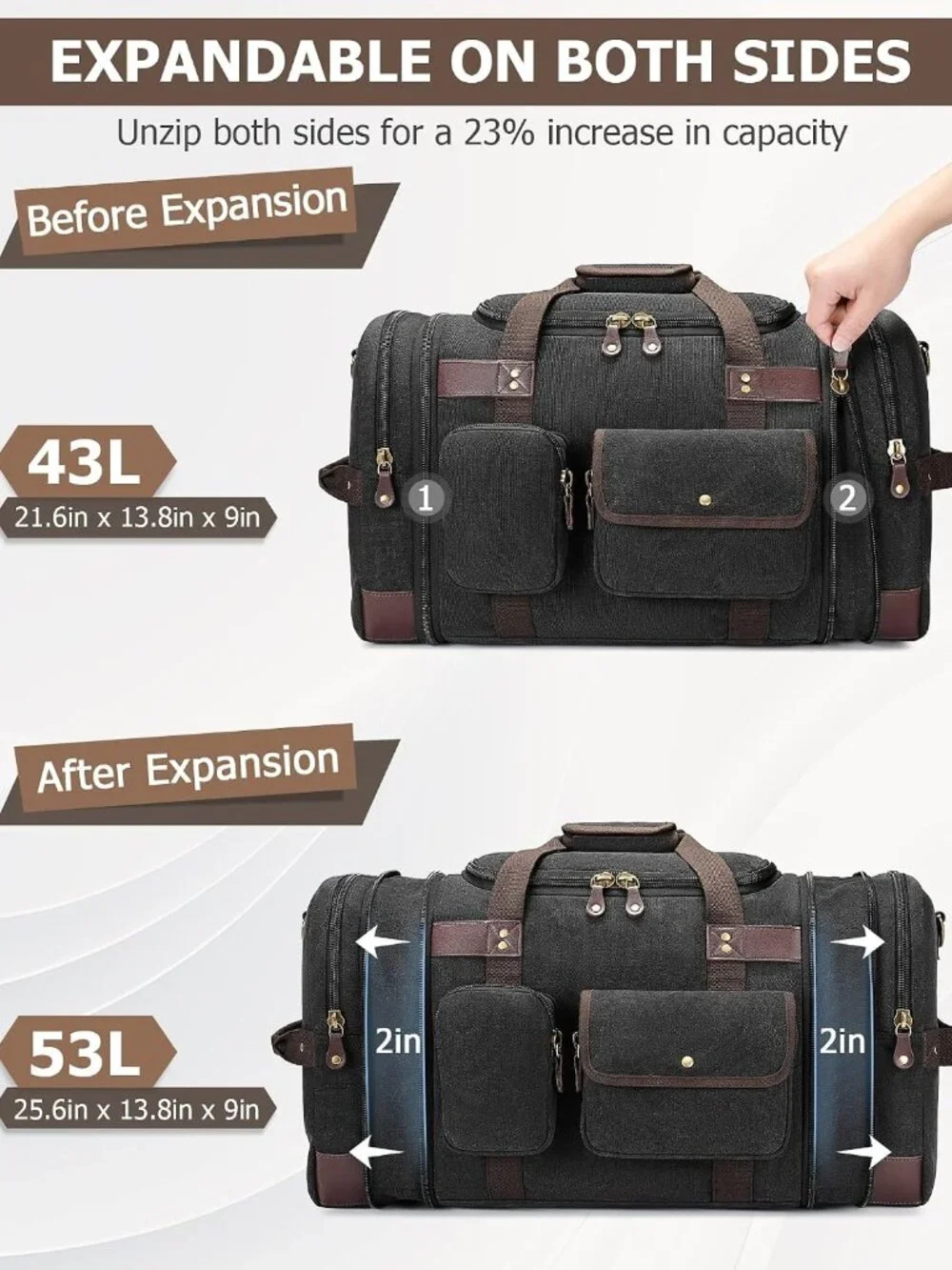 BRAND NEW 50L Carry On Duffle Bag